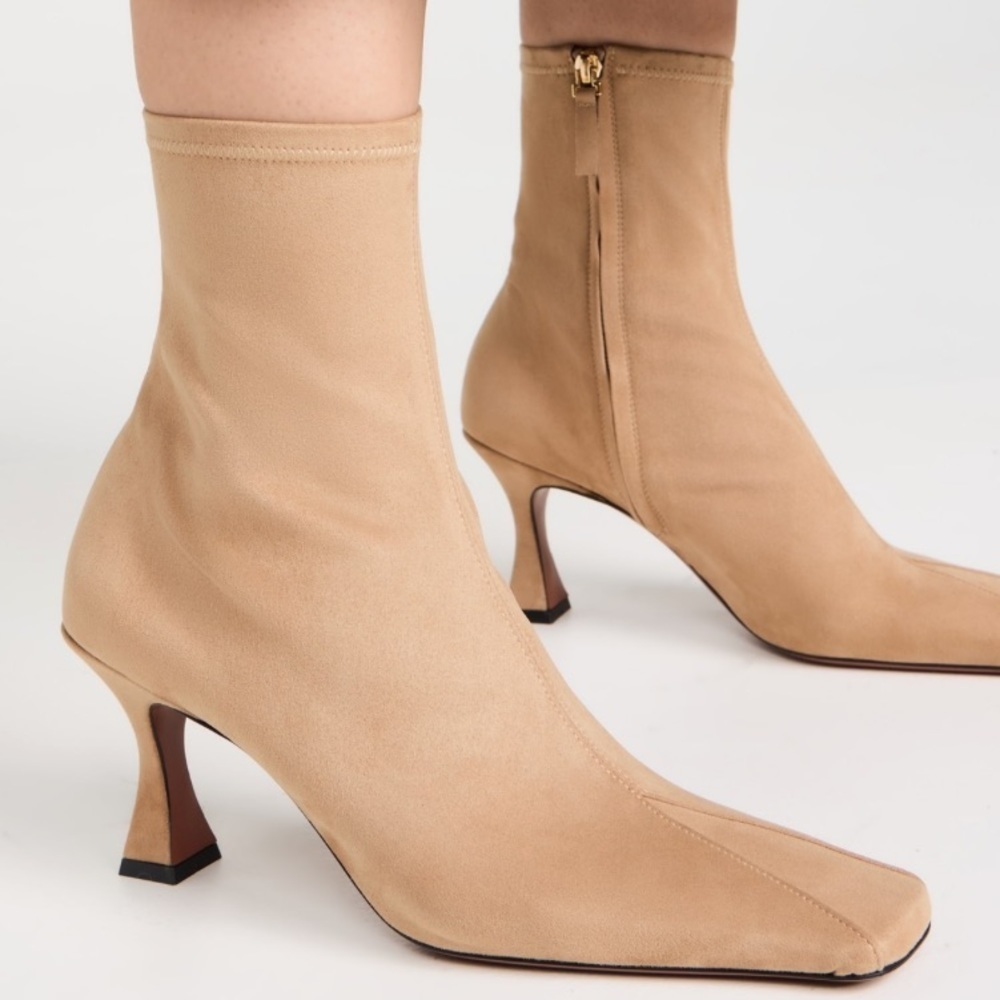 Manu Atelier Duck‎ Boots Stretch Vegan Suede 90s Y2K Sz 38 8